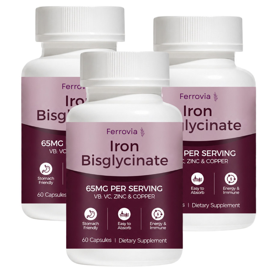 Ferrovia Iron Bisglycinate With Absorption Support Minerals — Rated #1 for RLS