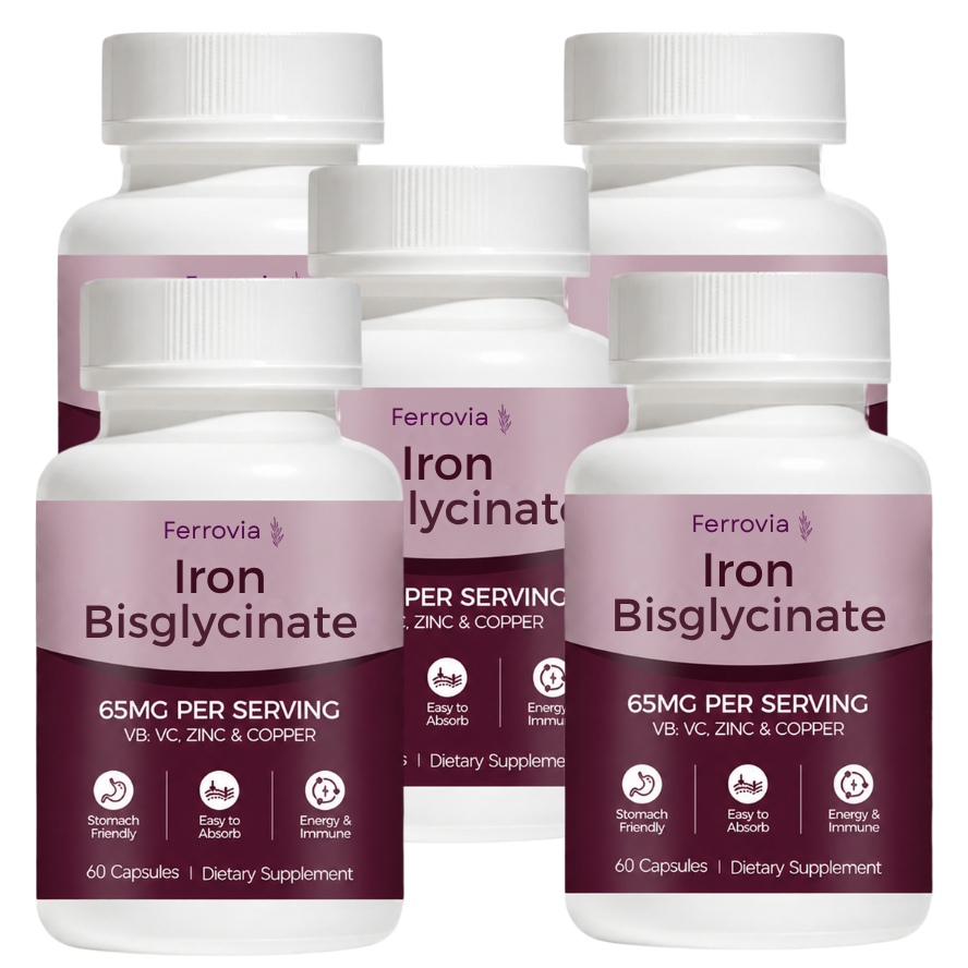 Ferrovia Iron Bisglycinate With Absorption Support Minerals — Rated #1 for RLS